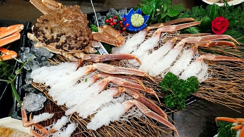cua tuyết Nhật Bản sashimi cua tuyết Nhật Bản sashimi